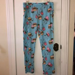 blue jean pajama pants